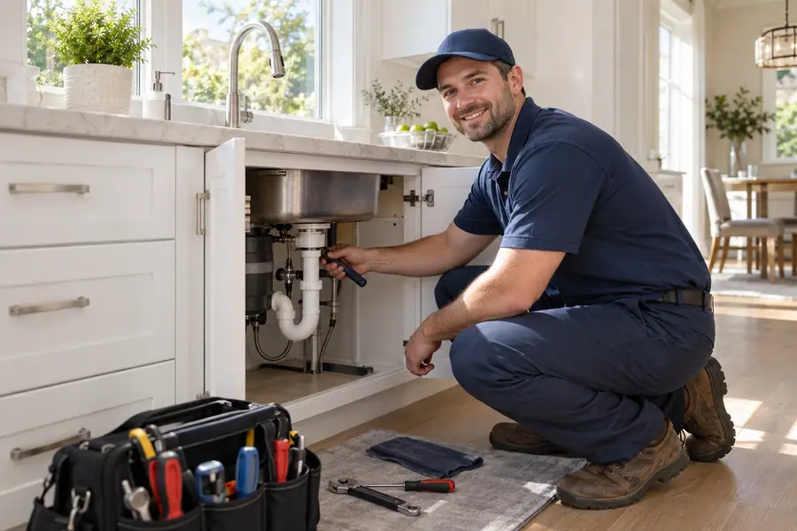 Plumbing website example built by SiteReady